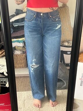Classic Blue Distressed Jeans